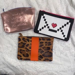 3 Ipsy makeup bags